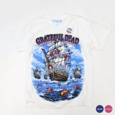 画像1: 【ONE WASHED】 LIQUID BLUE "GRATEFUL DEAD" COTTON PRINT S/S TEE "Ship of Fools" (1)