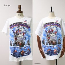 画像8: 【ONE WASHED】 LIQUID BLUE "GRATEFUL DEAD" COTTON PRINT S/S TEE "Ship of Fools" (8)