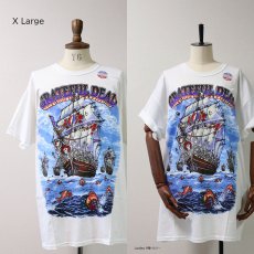 画像9: 【ONE WASHED】 LIQUID BLUE "GRATEFUL DEAD" COTTON PRINT S/S TEE "Ship of Fools" (9)