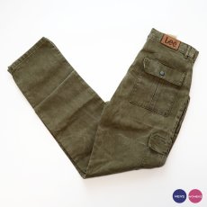 画像1: 〜80's Lee COTTON CANVAS BAKER style CARGO PANTS "ONE WASHED"【表記 W31 x L34 】 (1)