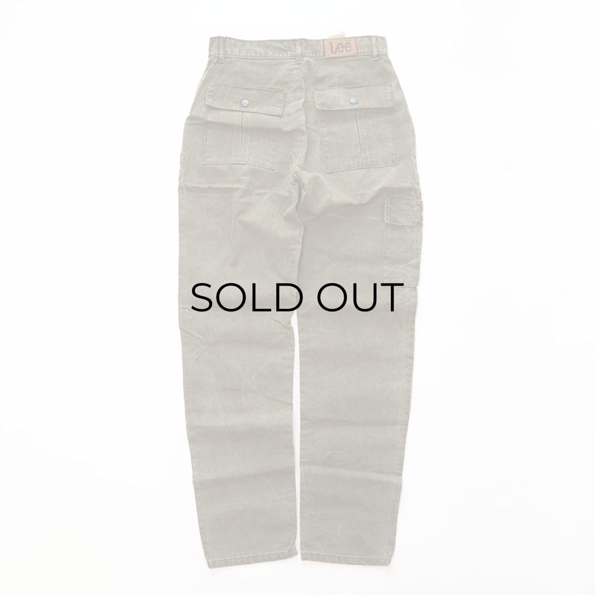 画像4: 〜80's Lee COTTON CANVAS BAKER style CARGO PANTS "ONE WASHED"【表記 W31 x L34 】 (4)