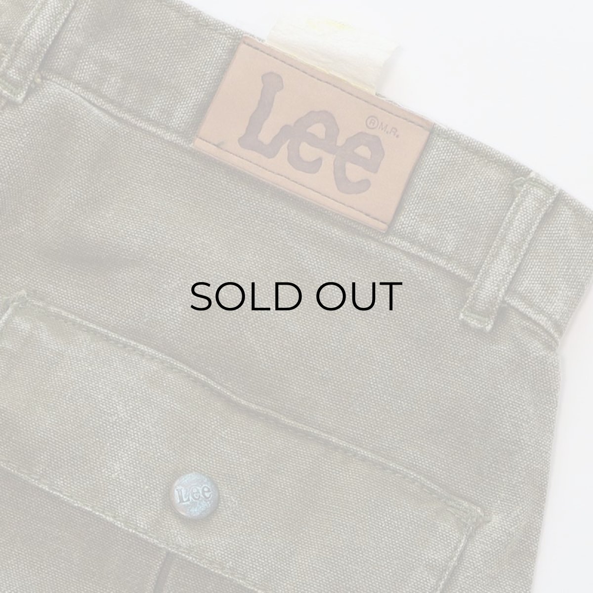 画像10: 〜80's Lee COTTON CANVAS BAKER style CARGO PANTS "ONE WASHED"【表記 W31 x L34 】 (10)