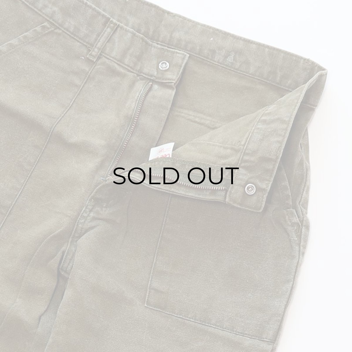 画像5: 〜80's Lee COTTON CANVAS BAKER style CARGO PANTS "ONE WASHED"【表記 W31 x L34 】 (5)