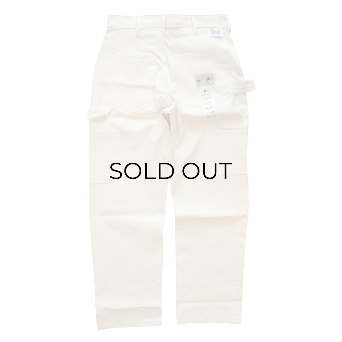 画像4: 【NEW】Ace Drop Cloth Co. "TRADESMAN" UNBLEACHED COTTON TWILL PAINTER PANTS 【W30, W32】 (4)