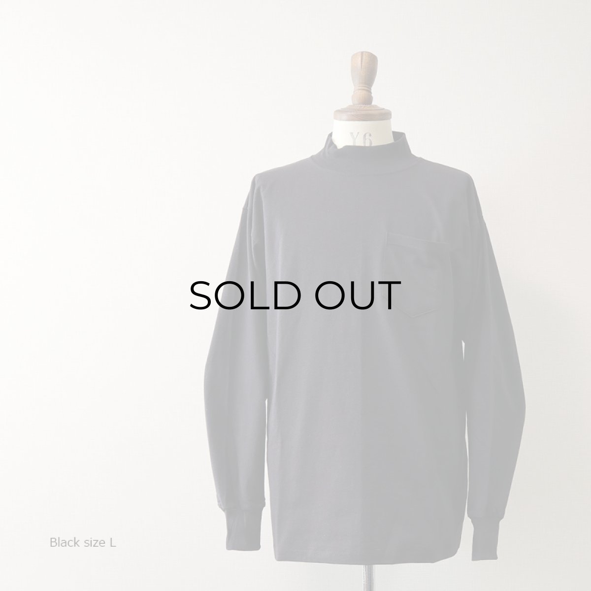 画像3: 【NEW】 LIFEWEAR COTTON MOCK NECK L/S POCKET TEE "MADE IN USA" (3)