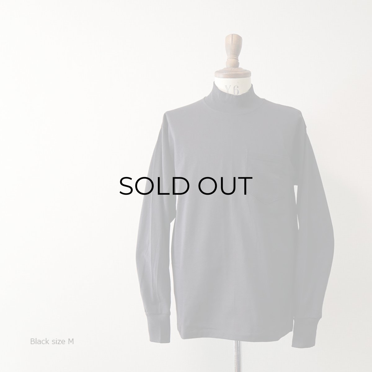 画像2: 【NEW】 LIFEWEAR COTTON MOCK NECK L/S POCKET TEE "MADE IN USA" (2)