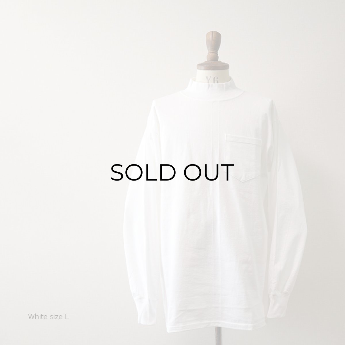 画像5: 【NEW】 LIFEWEAR COTTON MOCK NECK L/S POCKET TEE "MADE IN USA" (5)