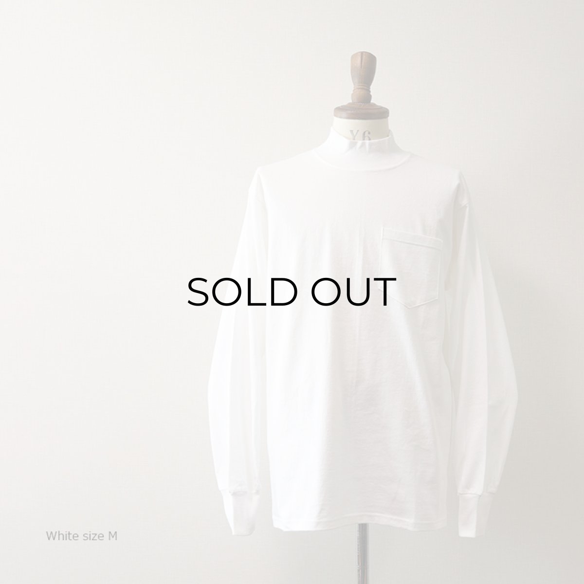 画像4: 【NEW】 LIFEWEAR COTTON MOCK NECK L/S POCKET TEE "MADE IN USA" (4)