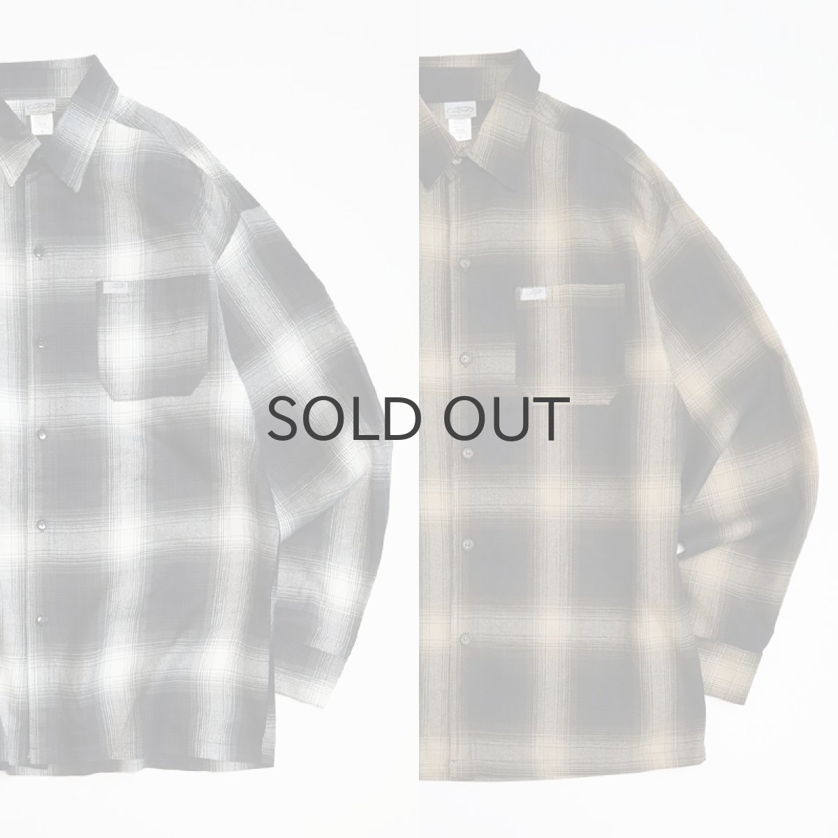 画像1: 【NEW】 CalTop OMBRE CHECK L/S BOX SHIRT "MADE IN USA" (1)