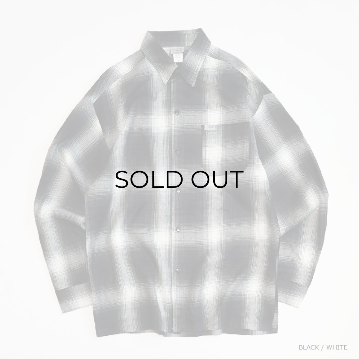 画像2: 【NEW】 CalTop OMBRE CHECK L/S BOX SHIRT "MADE IN USA" (2)
