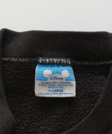 画像6: 80's Disney CHARACTER FASHIONS "MICKEY" FLOCK PRINT CREW NECK SWEAT "MADE IN USA" (6)