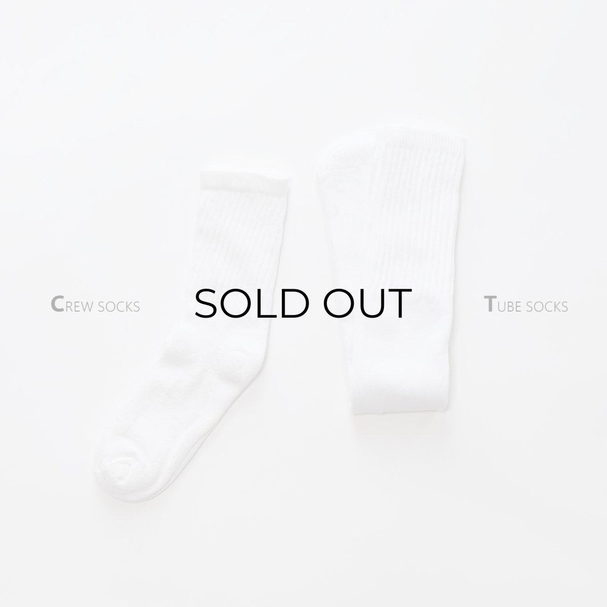 画像1: 再入荷【NEW】 COTTON PLAIN SOCKS "MADE IN USA" (1)