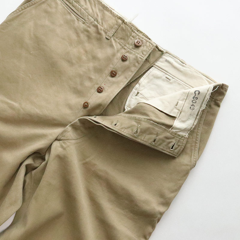 's US ARMY M KHAKI COTTON TROUSERSW 程度,Mens メンズ