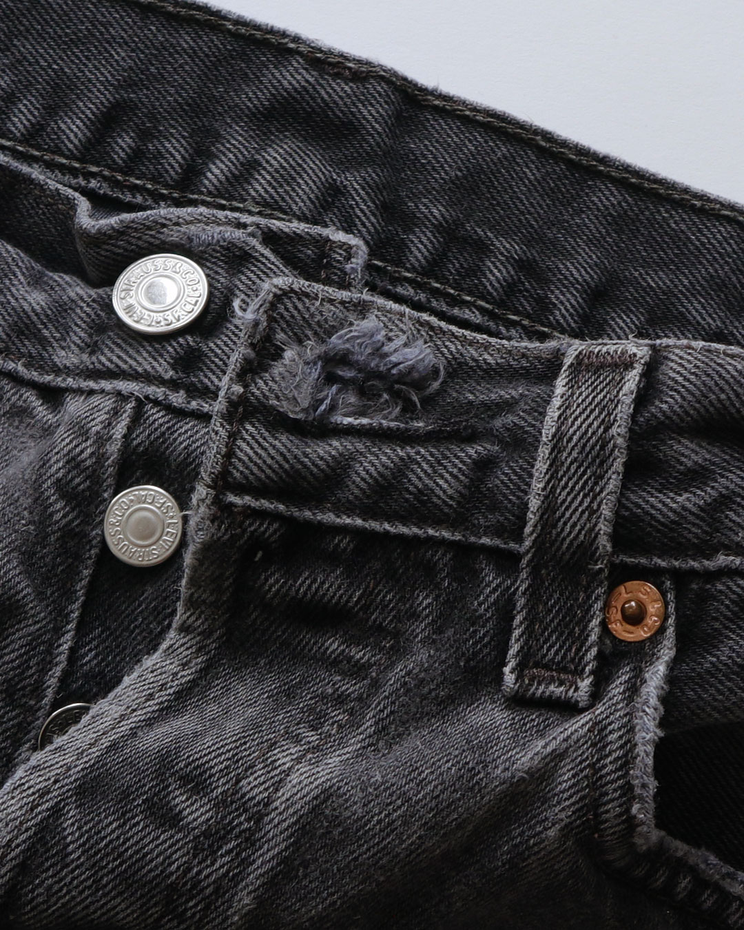 画像9: LEVI'S 501 BLACK DENIM PANTS "made in USA" 【W31 x L33 程度】 (9)