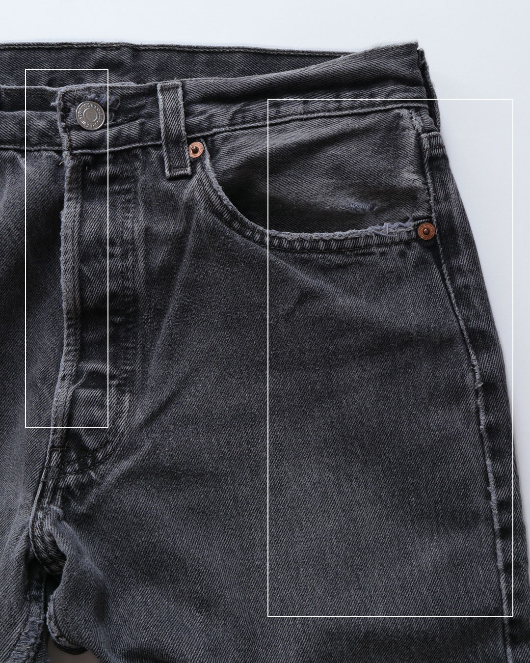 画像10: LEVI'S 501 BLACK DENIM PANTS "made in USA" 【W31 x L33 程度】 (10)