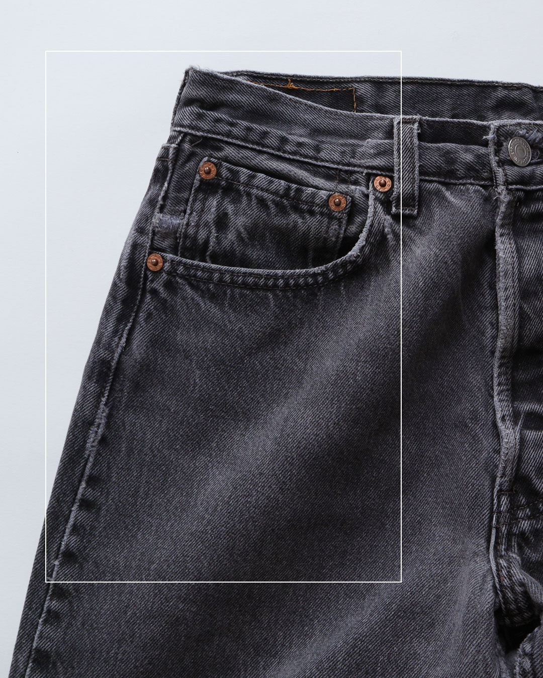 画像11: LEVI'S 501 BLACK DENIM PANTS "made in USA" 【W31 x L33 程度】 (11)