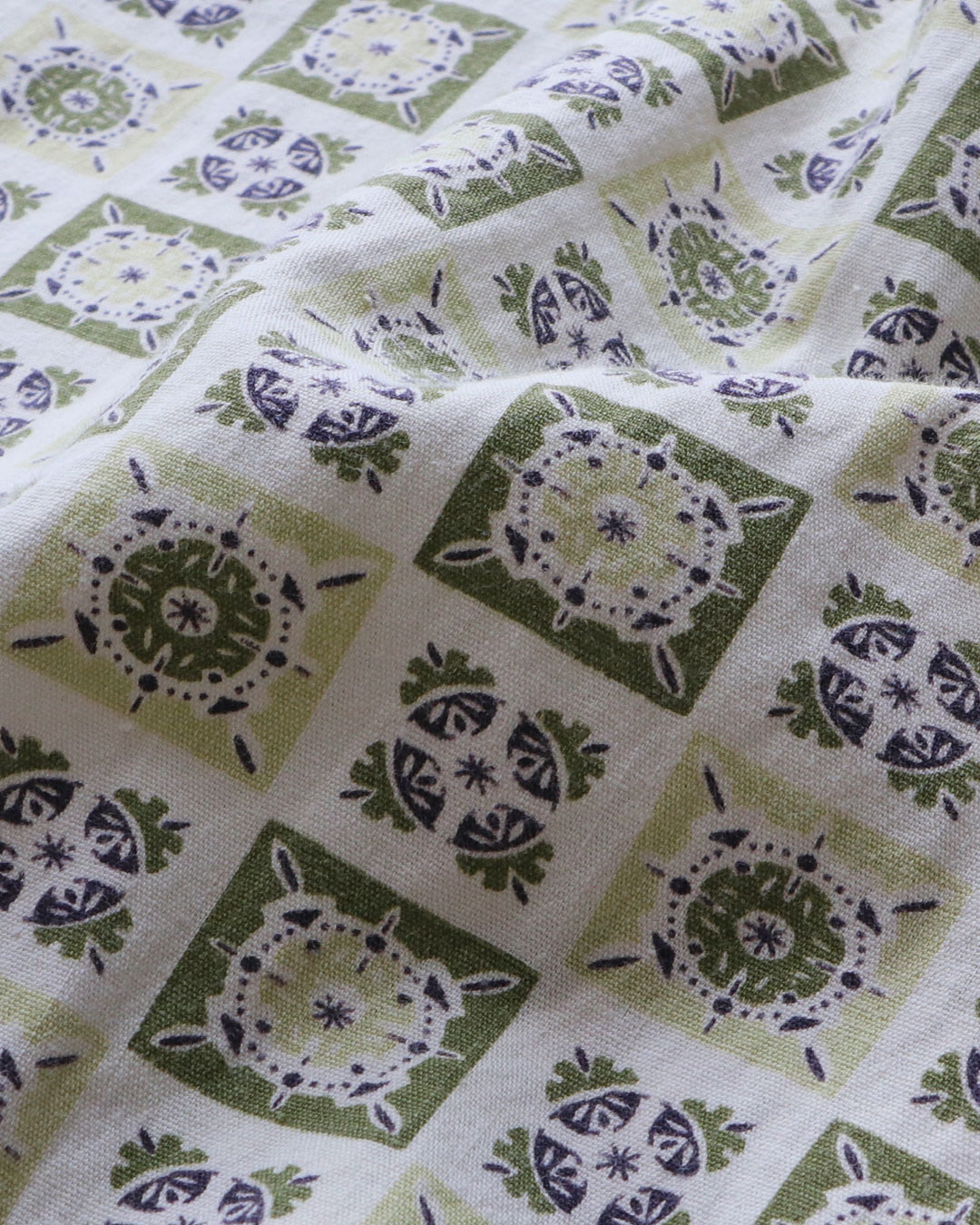 画像8: 60's PENNEY'S "TOWNCRAFT" COTTON ALL OVER PATTERN OPEN COLLAR PAJAMA SHIRT (8)
