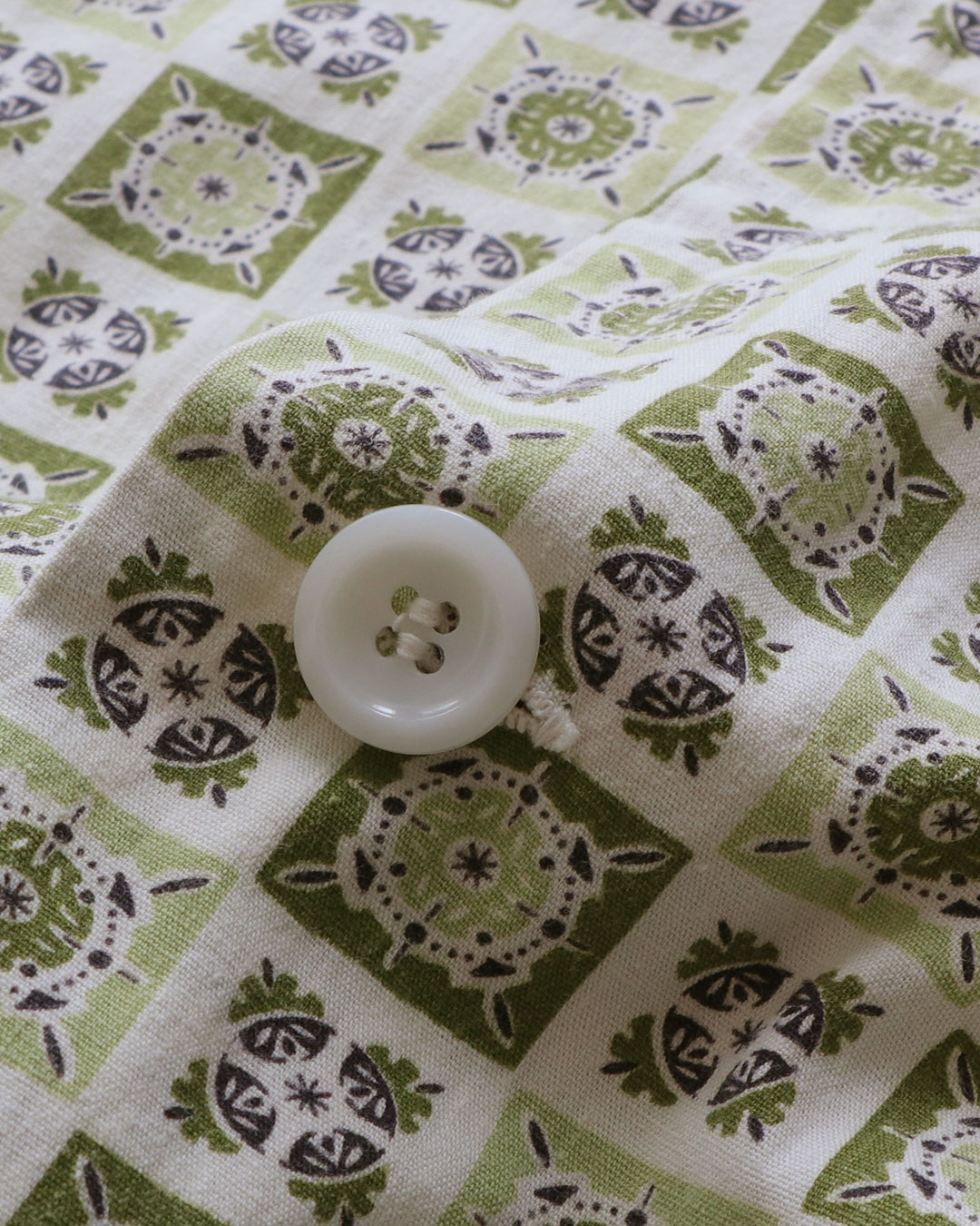 画像7: 60's PENNEY'S "TOWNCRAFT" COTTON ALL OVER PATTERN OPEN COLLAR PAJAMA SHIRT (7)