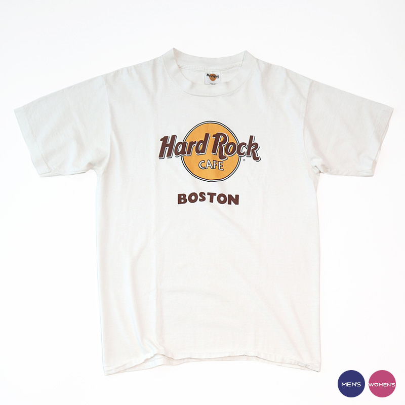 画像1: 80's Hard Rock CAFE COTTON PRINT S/S TEE "Hard Rock CAFE BOSTON" (1)