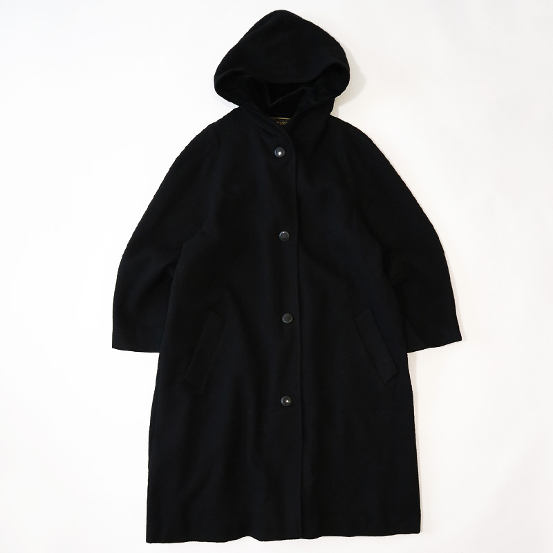 80's KRISTEN BLAKE WOOL HOODED COAT,Ladies レディース